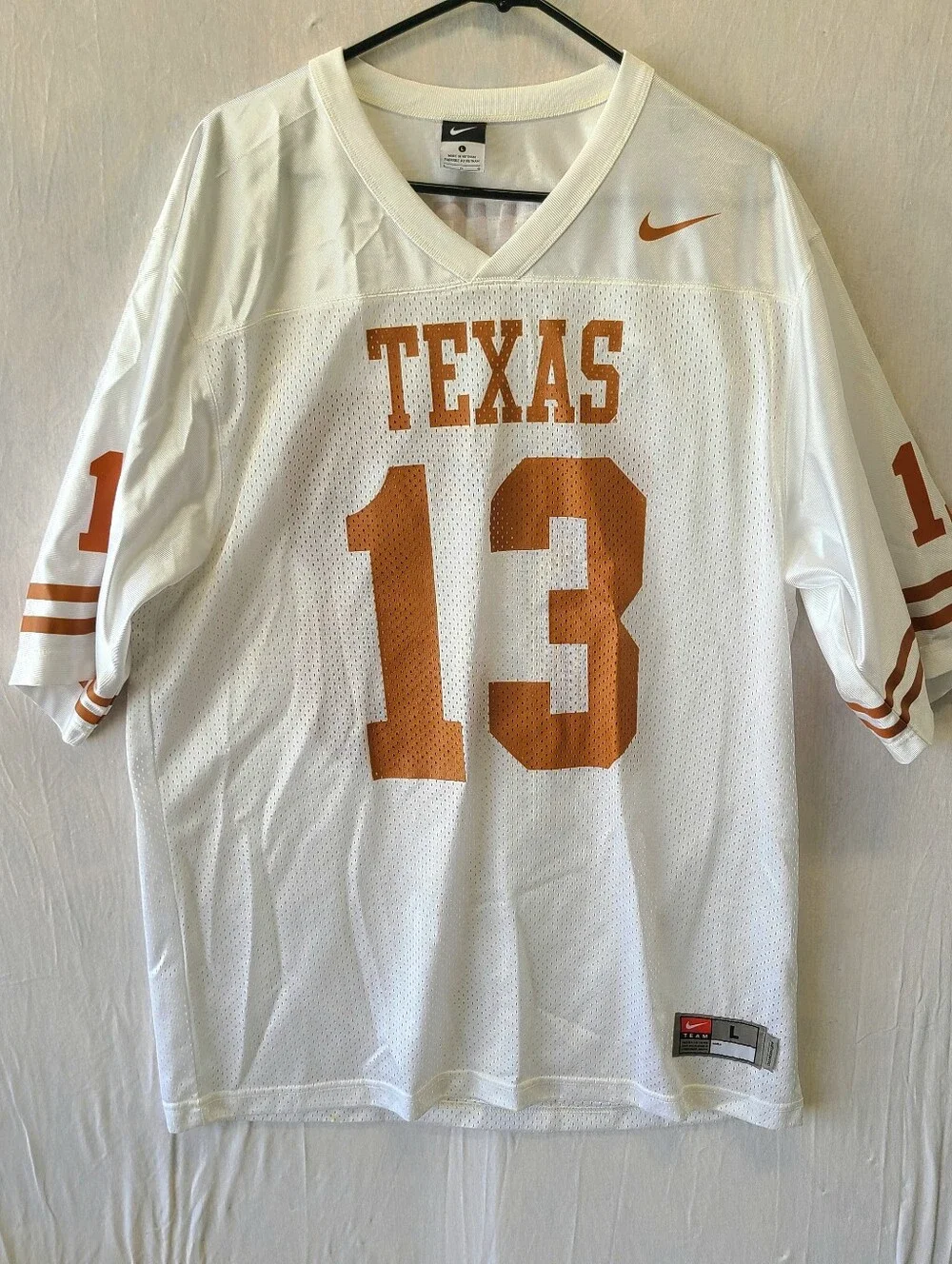 Nike  Texans L Mens Jersey Shirt White  IVEY #13  Short Sleeve ..100% Polyester